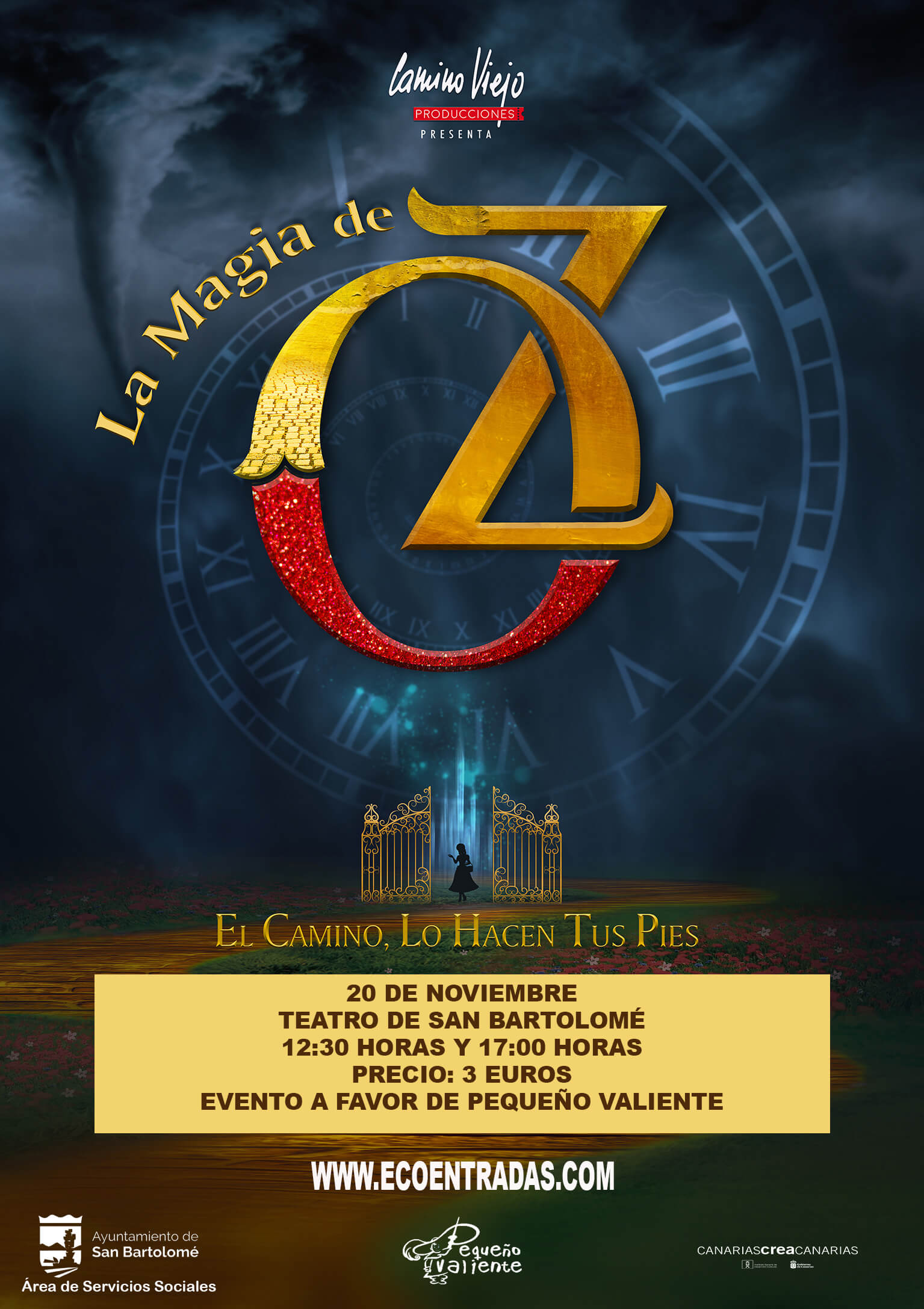 La Magia de OZ, espectáculo familiar el 20 de noviembre en dos pases.