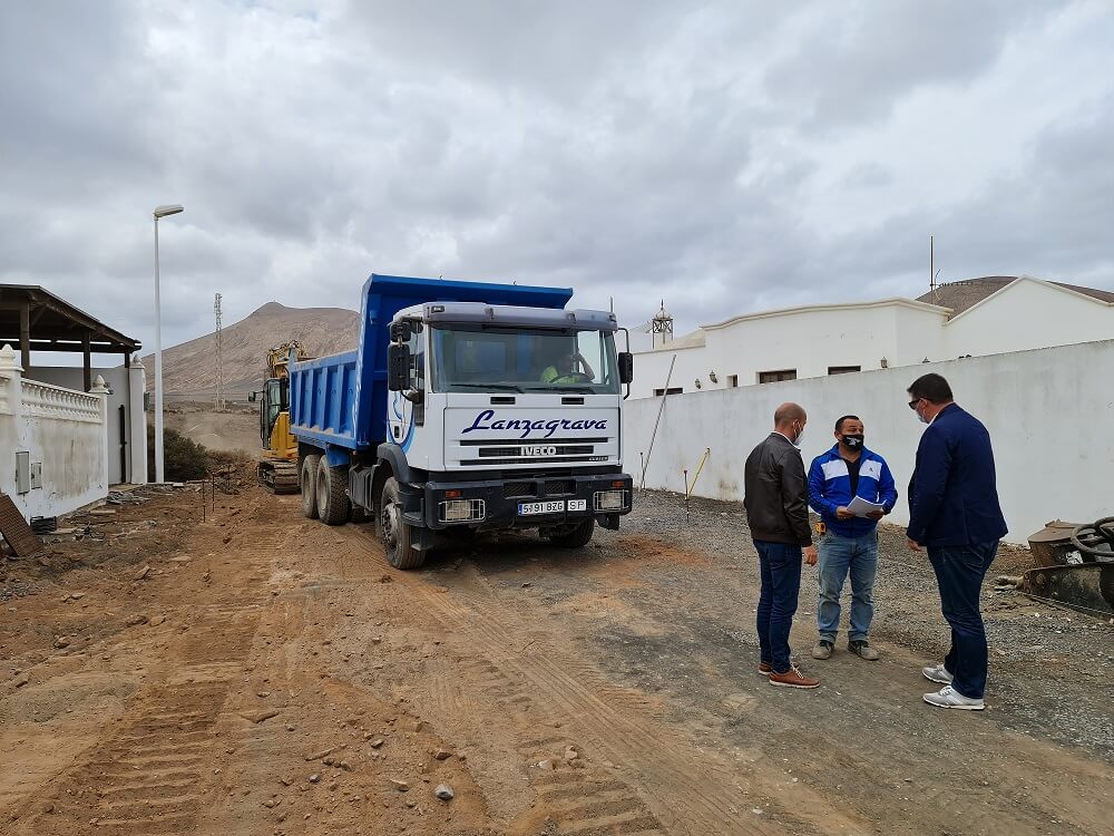 A punto de concluir las obras del firme y acerado en la calle Los Veroles y un tramo de la calle La Molina en la localidad de Güime