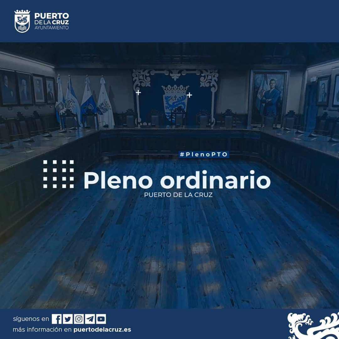 Convocatoria del Pleno ordinario de diciembre