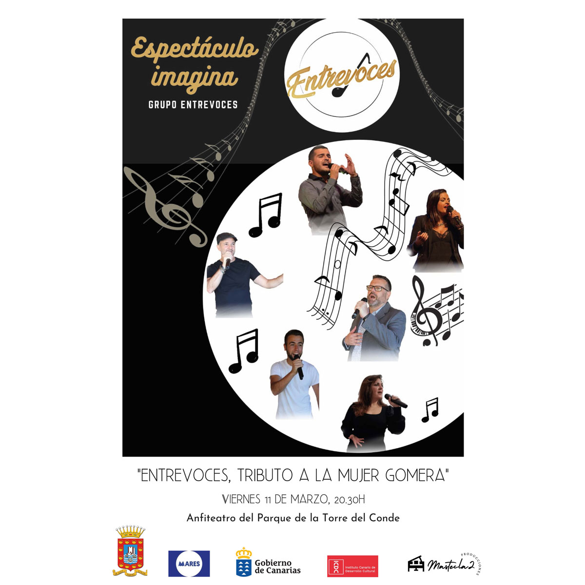 El Concierto ‘Entrevoces, tributo a la mujer gomera’ pondrá el toque musical este viernes en el Anfiteatro Municipal