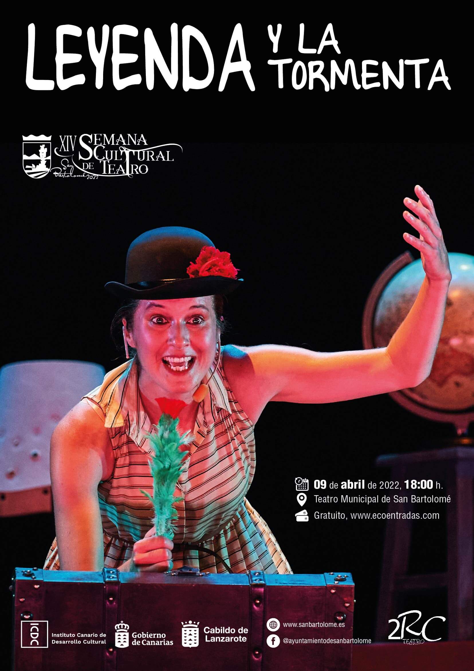 El Teatro de San Bartolomé acoge la representación de LA CANTANTE CALVA, a cargo de la COMPAÑÍA TEATRAL CHESPIR, el 8 de abril a las 20.30 horas