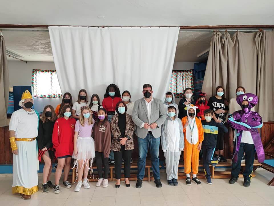 Isidro Pérez, visitó esta mañana el CEIP PLAYA HONDA