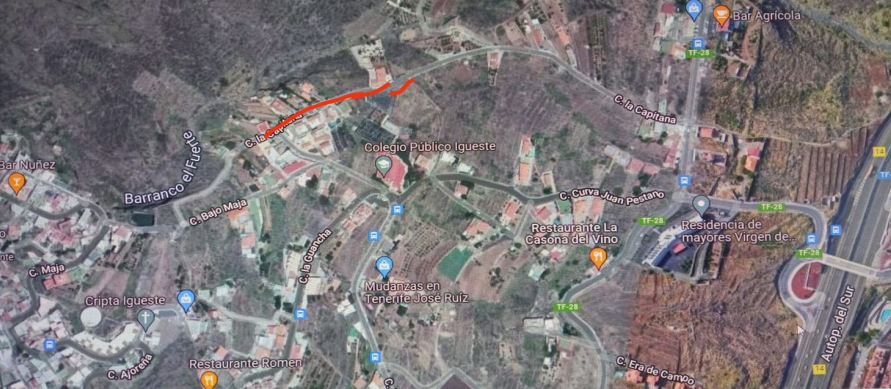 Mejora de las canalizaciones en las calles Jaime Velasco y la Capitana en Igueste – Candelaria