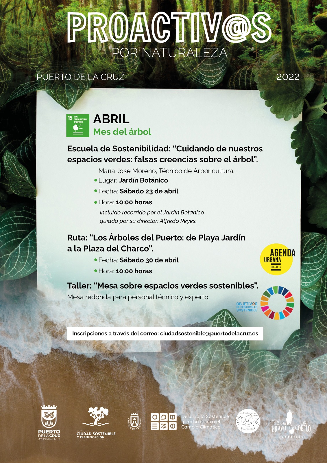 Proactivas centrará el mes de abril en el arbolado y los espacios verdes locales 