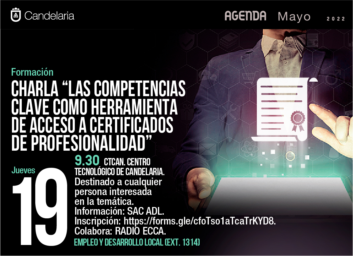 Formación en Competencias clave como herramienta de acceso a certificados de profesionalidad – Candelaria