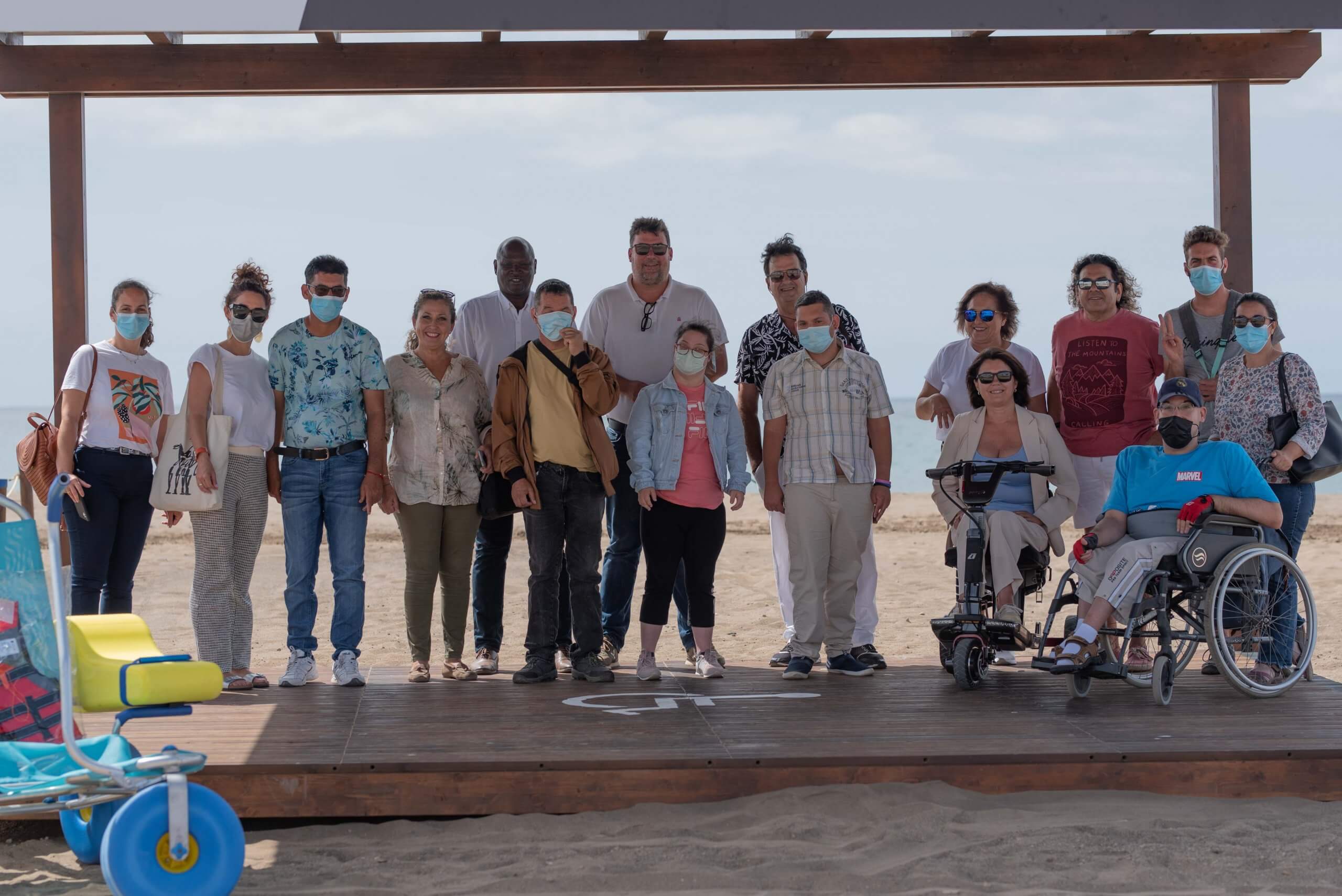 El Ayuntamiento de San Bartolomé mejora las zonas de baño adaptado en Playa Honda