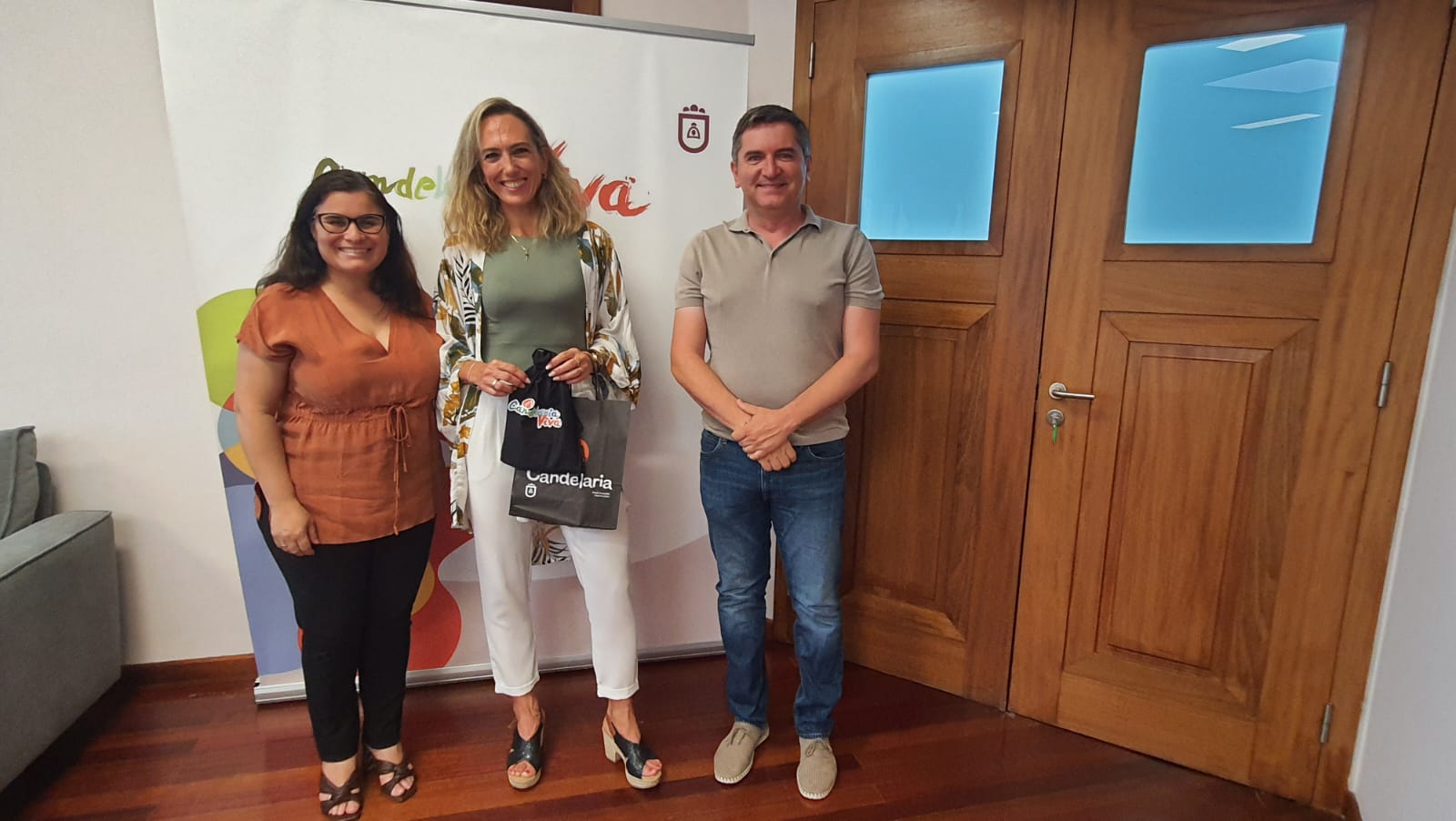 Recepción a la campeona de la Tenerife Bluetrail, Gema del Valle de Lema – Candelaria