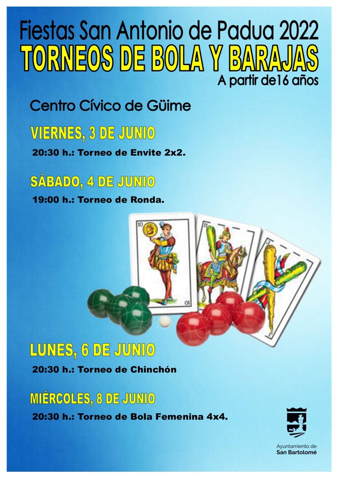 TORNEOS DE CARTAS FIESTAS DE GÜIME